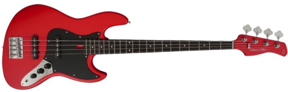 Marcus Miller V3 4st 2nd Generation Active Rw Sans Housse - Red Satin - Bajo eléctrico de cuerpo sólido - Main picture