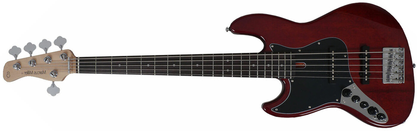 Marcus Miller V3 5st Ma Gaucher Lh Active Rw - Mahogany - Bajo eléctrico de cuerpo sólido - Main picture