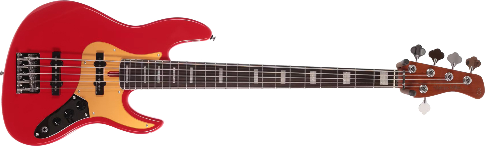 Marcus Miller V5 24 Fret 5st 5c Rw - Dakota Red - Bajo eléctrico de cuerpo sólido - Main picture