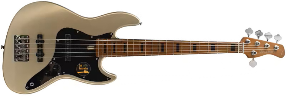 Marcus Miller V5 Alder 5st Mn - Champagne Gold Metallic - Bajo eléctrico de cuerpo sólido - Main picture