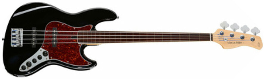 Marcus Miller V7 Alder 4st 2nd Generation Fretless Eb Sans Housse - Black - Bajo eléctrico de cuerpo sólido - Main picture