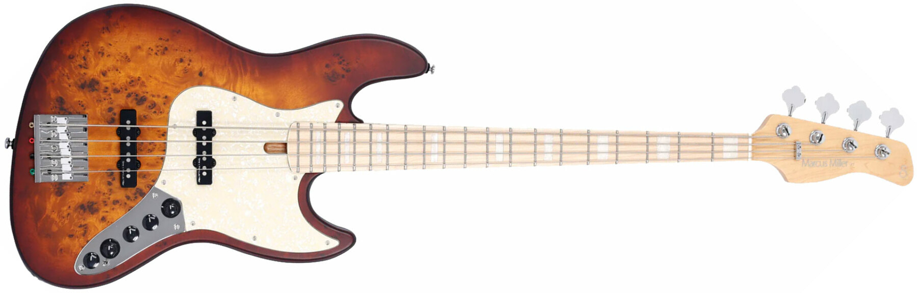 Marcus Miller V7 Ash Reissue 4st 4c Active Mn - Tobacco Satin - Bajo eléctrico de cuerpo sólido - Main picture