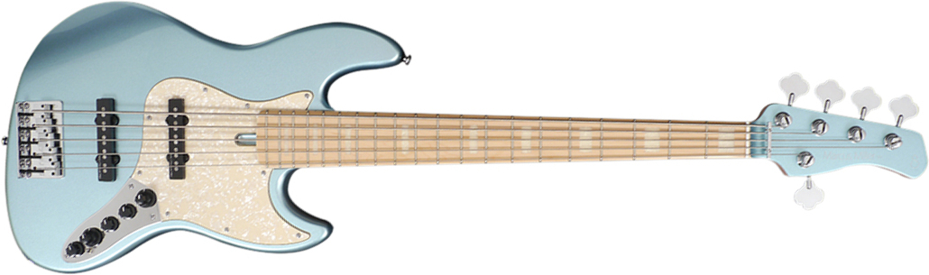 Marcus Miller V7 Swamp Ash 5st 2nd Generation 5-cordes Mn Sans Housse - Lake Placid Blue - Bajo eléctrico de cuerpo sólido - Main picture