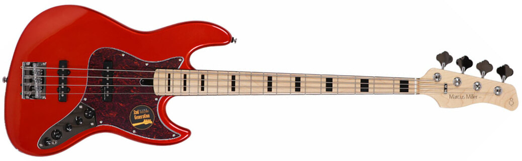 Marcus Miller V7 Vintage Ash 4-string 2nd Generation Mn Sans Housse - Bright Red Metallic - Bajo eléctrico de cuerpo sólido - Main picture