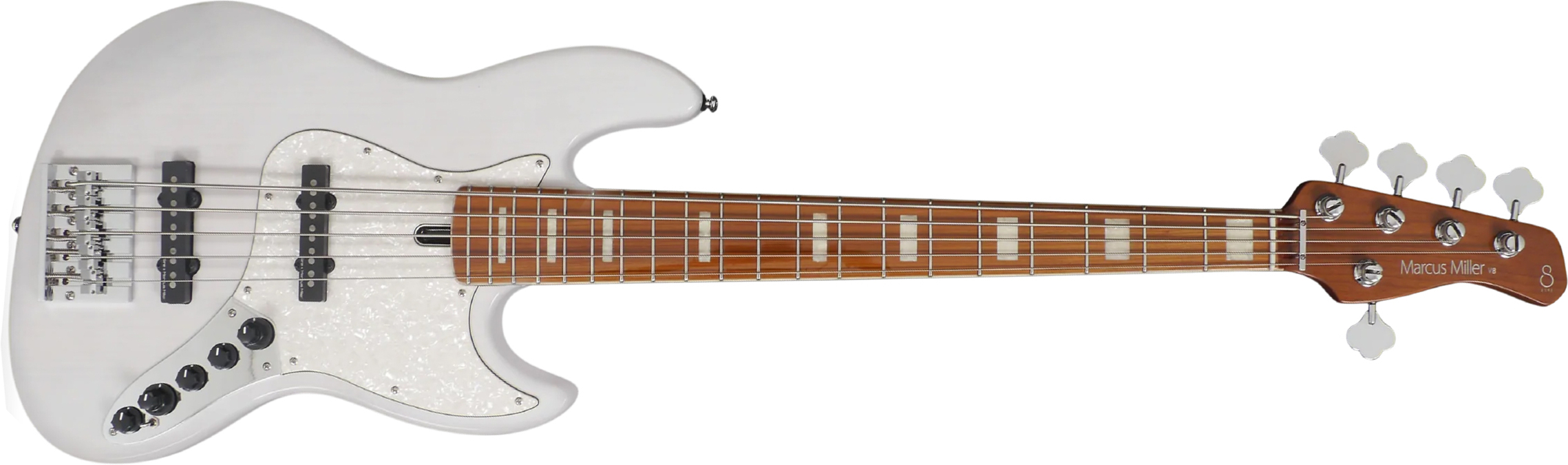 Marcus Miller V8 5st 5c Active Mn - White Blonde - Bajo eléctrico de cuerpo sólido - Main picture