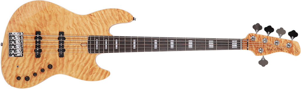 Marcus Miller V9 Swamp Ash 5st 2nd Generation 5-cordes Eb Sans Housse - Natural - Bajo eléctrico de cuerpo sólido - Main picture