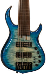 Bajo eléctrico de cuerpo sólido Marcus miller M7 Swamp Ash 6ST Fretless 2nd Gen - Transparent blue