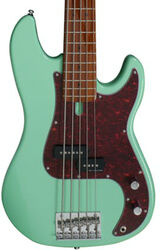 Bajo eléctrico de cuerpo sólido Sire Marcus Miller P5 Alder 5ST 5-String - Mild green