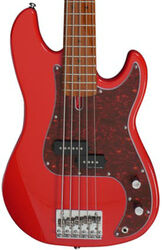 Bajo eléctrico de cuerpo sólido Sire Marcus Miller P5 Alder 5ST 5-String - Dakota red