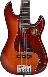 Bajo eléctrico de cuerpo sólido Sire PMarcus Miller 7 Alder 5ST 5-String (2nd Gen) - Tobacco sunburst