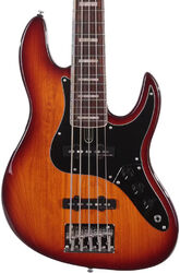 Bajo eléctrico de cuerpo sólido Marcus miller V5 24 Fret 5ST - Tobacco sunburst