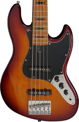 Bajo eléctrico de cuerpo sólido Sire Marcus Miller V5 Alder 5ST 5-String - Tobacco sunburst