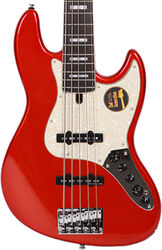 Bajo eléctrico de cuerpo sólido Sire Marcus Miller V7 Alder 5ST 5-String (2nd Gen) - Bright metallic red