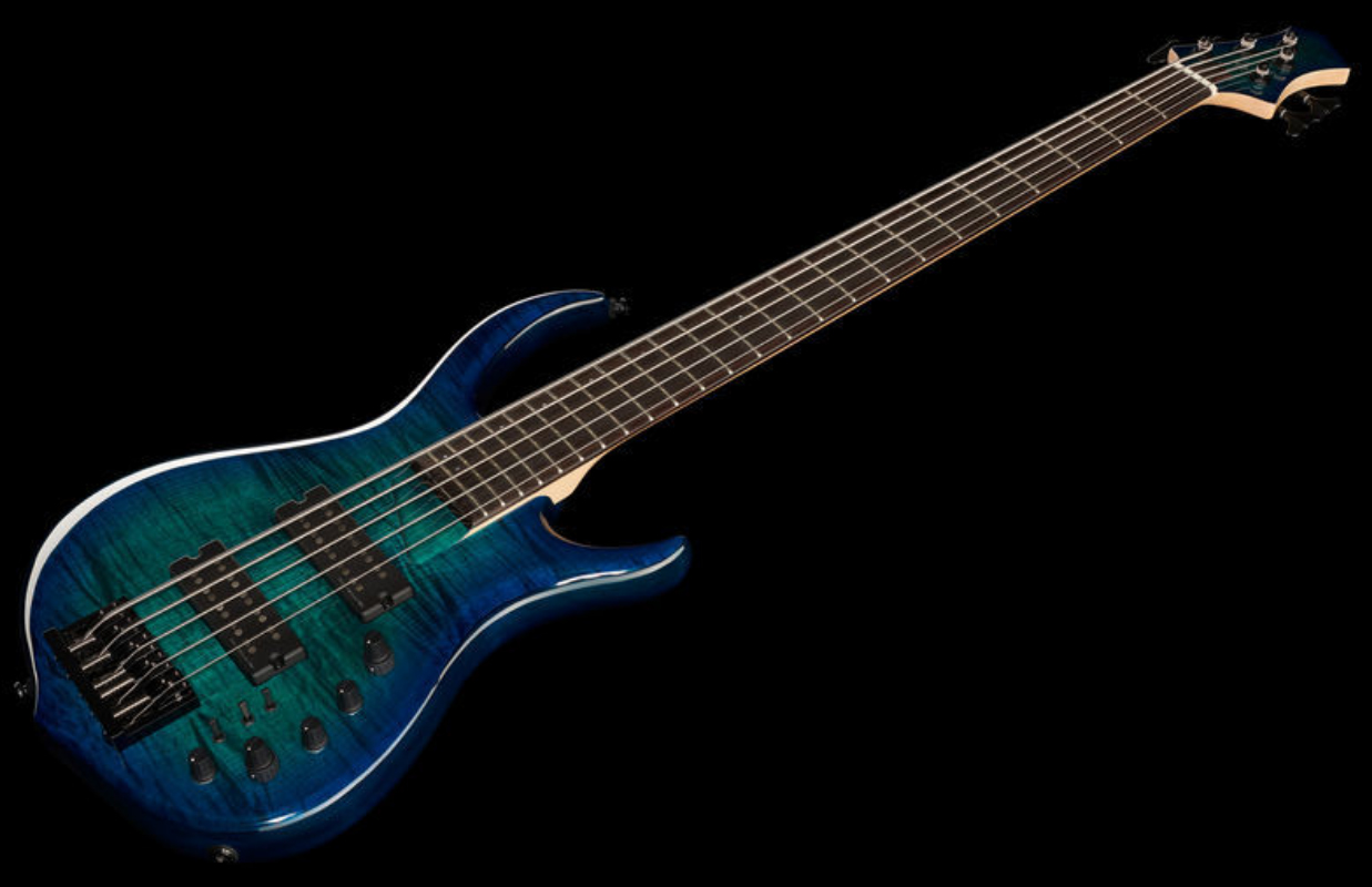 Marcus Miller M7 Alder 5st 2nd Generation 5-cordes Active Eb Sans Housse - Transparent Blue Burst - Bajo eléctrico de cuerpo sólido - Variation 1