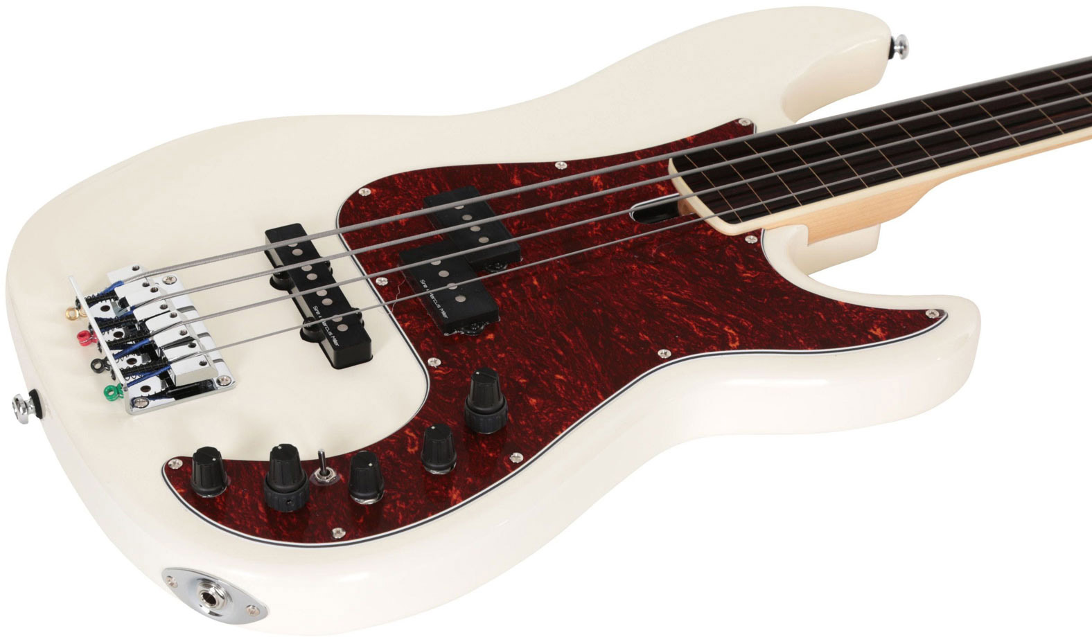 Marcus Miller P7 Alder 4st Fretless 2nd Generation Active Eb - Antique White - Bajo eléctrico de cuerpo sólido - Variation 2