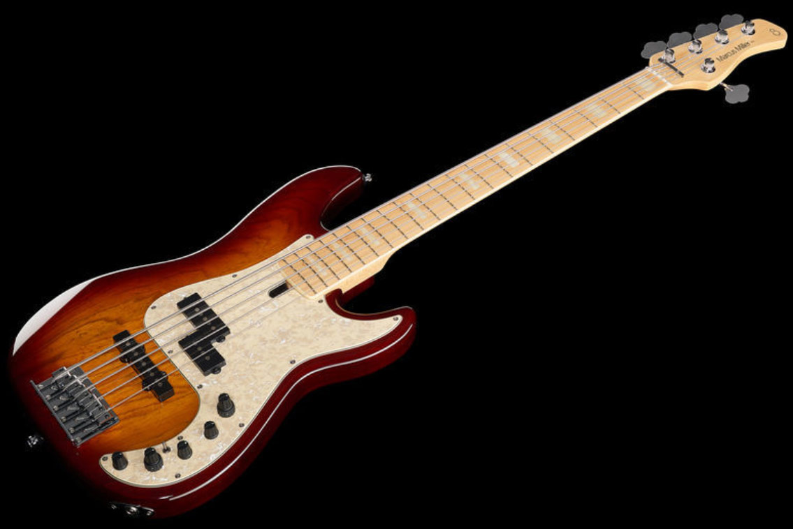Marcus Miller P7 Swamp Ash 5st Mn +housse - Tobacco Sunburst - Bajo eléctrico de cuerpo sólido - Variation 1