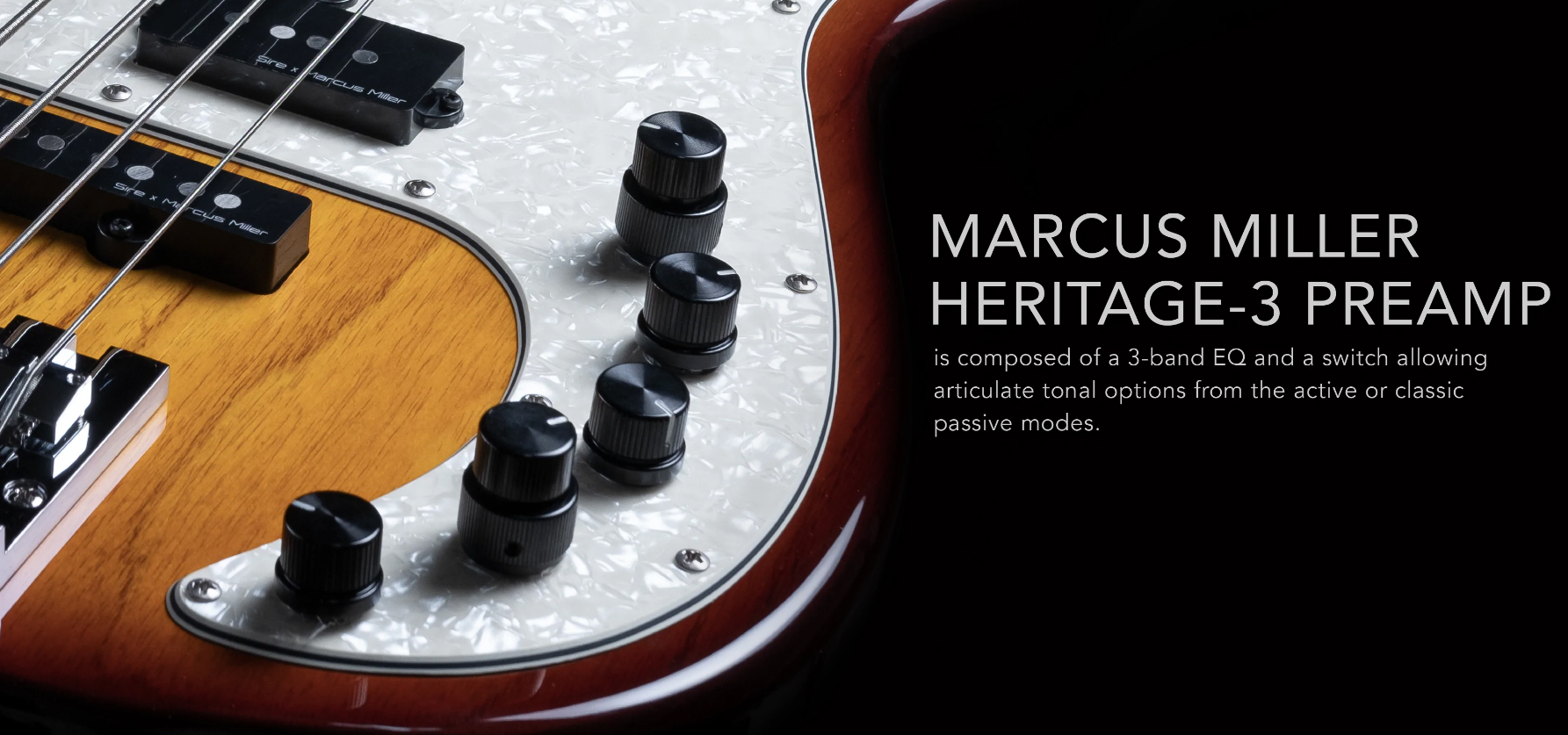 Marcus Miller P8 4st Active Mn - Tobacco Sunburst - Bajo eléctrico de cuerpo sólido - Variation 2