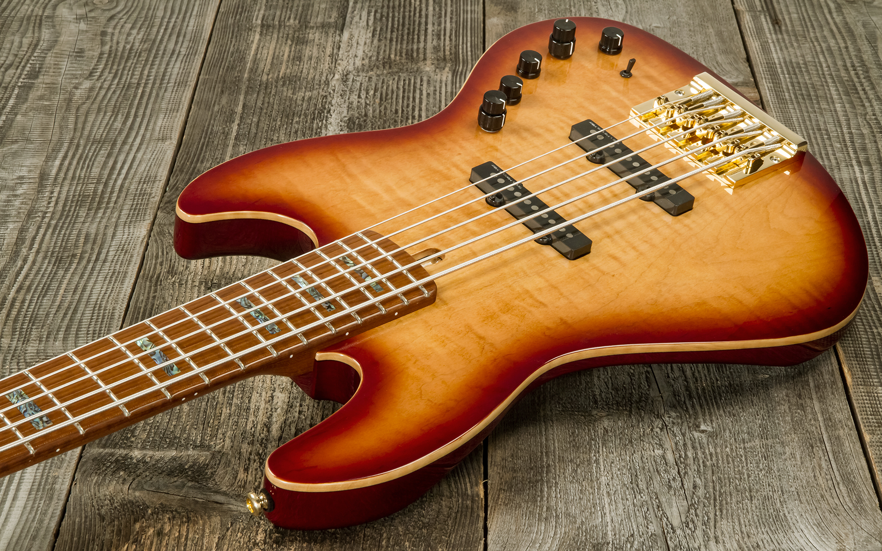 Marcus Miller V10dx 5st 5c Active Mn - Tobacco Sunburst - Bajo eléctrico de cuerpo sólido - Variation 1
