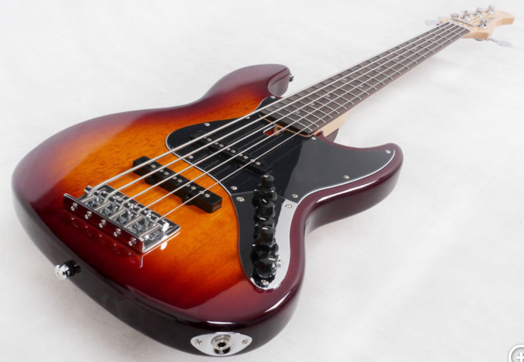 Marcus Miller V3 5st Ts Gaucher Lh Active Rw - Tobacco Sunburst - Bajo eléctrico de cuerpo sólido - Variation 2