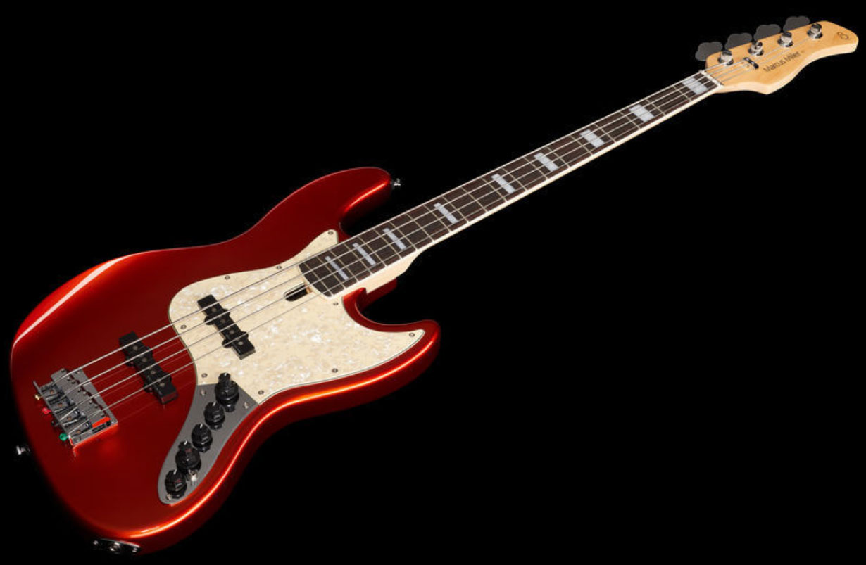 Marcus Miller V7 Alder 4st 2nd Generation 4-cordes Eb Sans Housse - Bright Metallic Red - Bajo eléctrico de cuerpo sólido - Variation 1