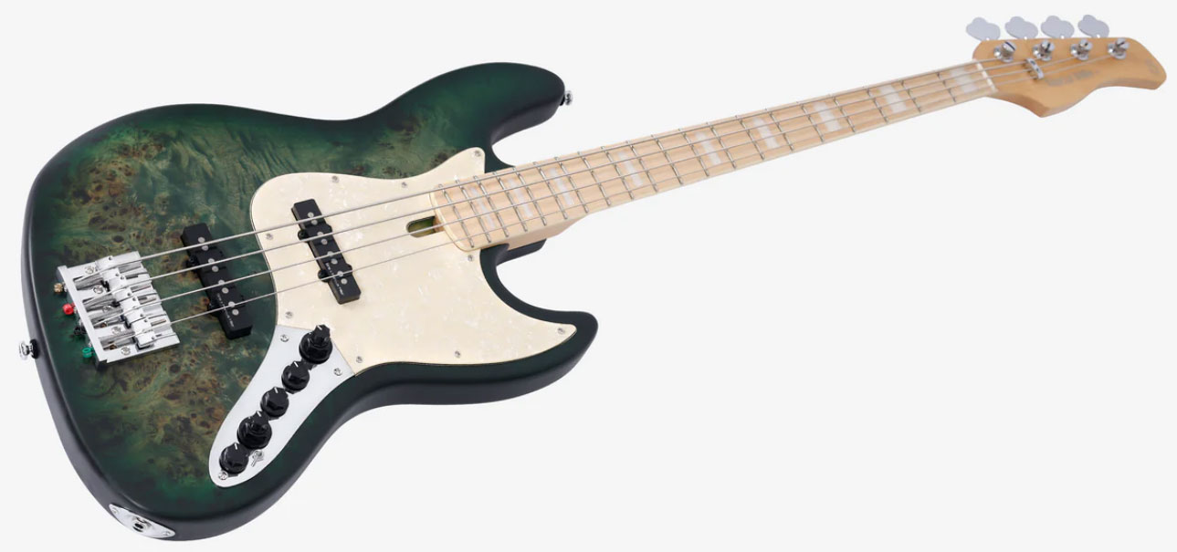 Marcus Miller V7 Ash Reissue 4st 4c Active Mn - Trans Green Satin - Bajo eléctrico de cuerpo sólido - Variation 2