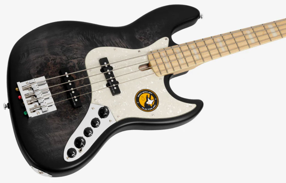Marcus Miller V7 Ash Reissue 4st 4c Active Mn - Trans Black Satin - Bajo eléctrico de cuerpo sólido - Variation 3