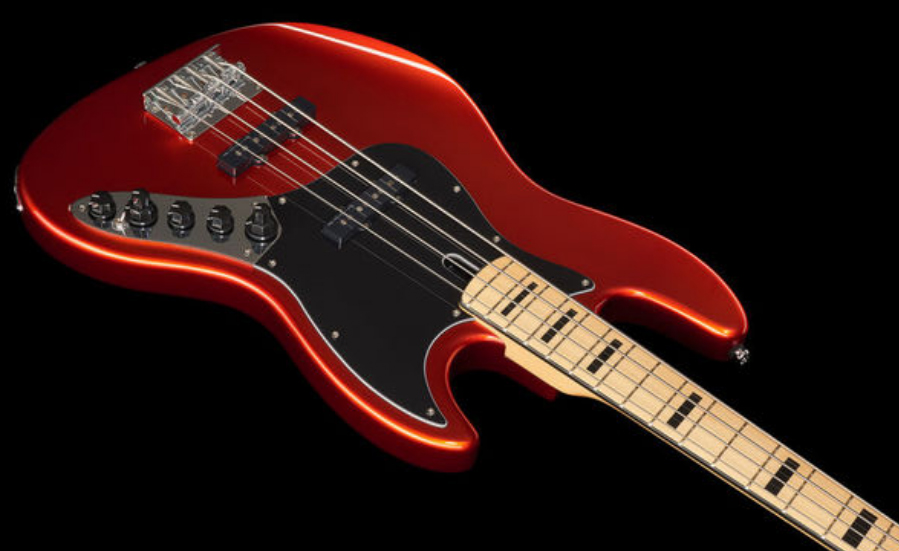 Marcus Miller V7 Vintage Alder 4st 2nd Generation 4-cordes Active Mn Sans Housse - Bright Metallic Red - Bajo eléctrico de cuerpo sólido - Variation 2