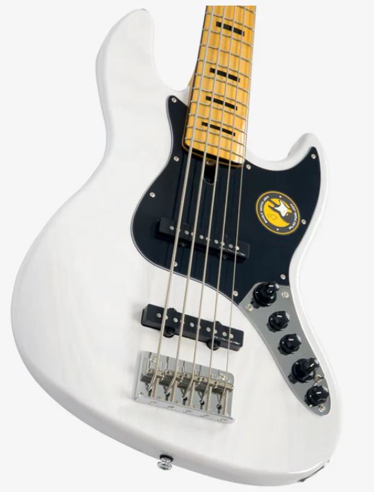Marcus Miller V7 Vintage Alder 5st Awh Mn Active - Antique White - Bajo eléctrico de cuerpo sólido - Variation 2