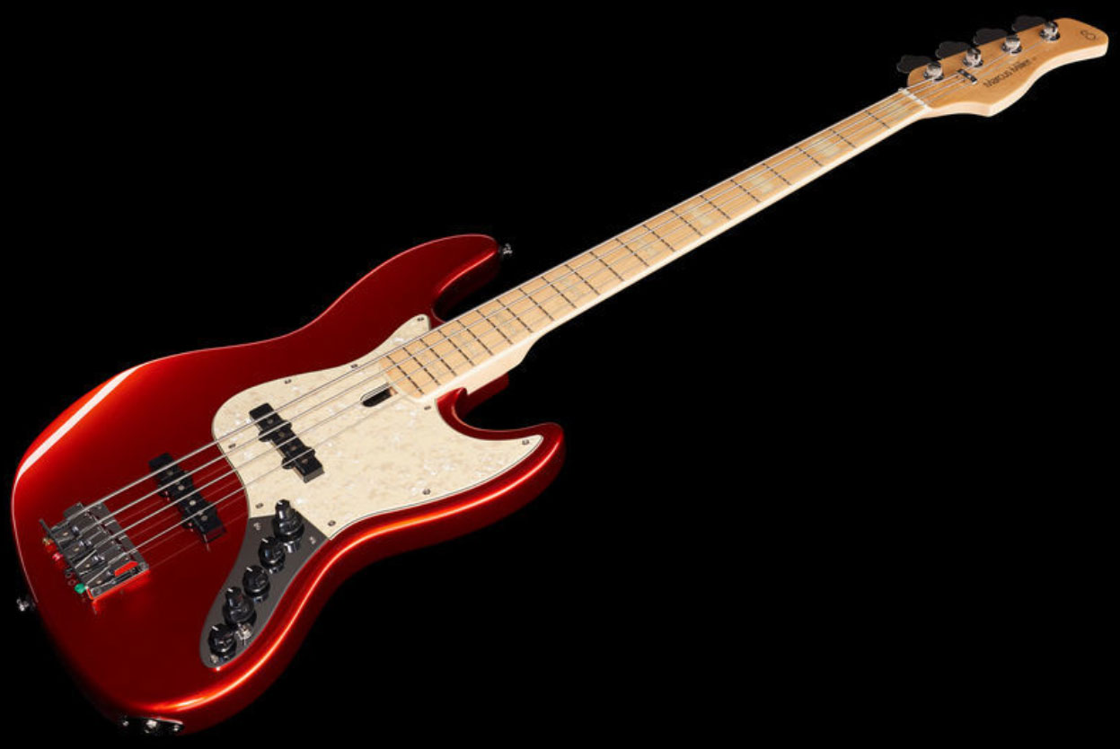 Marcus Miller V7 Vintage Ash 4-string 2nd Generation Mn Sans Housse - Bright Red Metallic - Bajo eléctrico de cuerpo sólido - Variation 1
