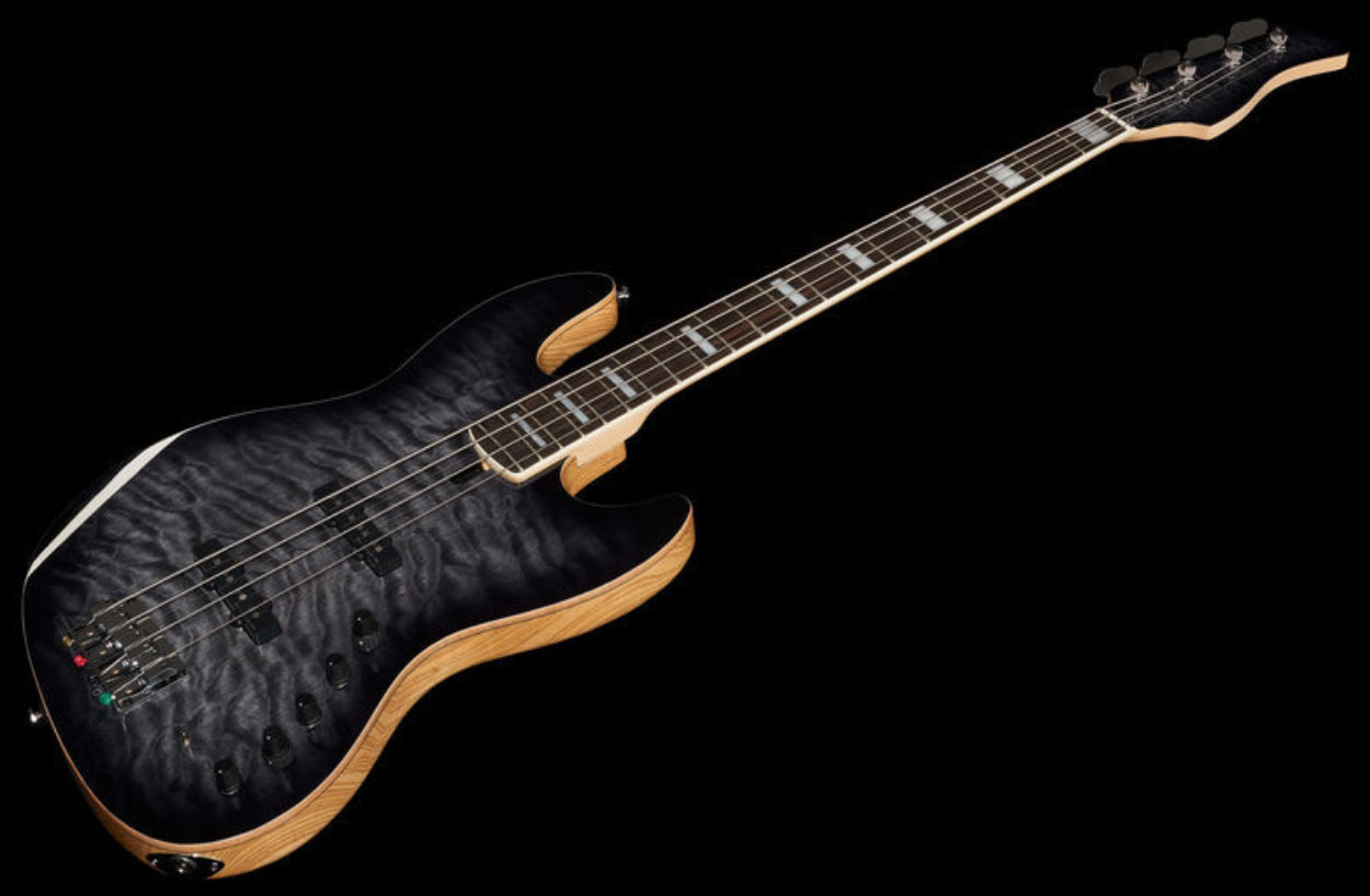 Marcus Miller V9 Swamp Ash 4st 2nd Generation Eb Sans Housse - Transparent Black - Bajo eléctrico de cuerpo sólido - Variation 1