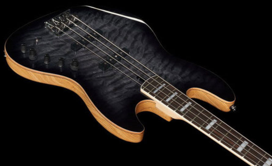 Marcus Miller V9 Swamp Ash 4st 2nd Generation Eb Sans Housse - Transparent Black - Bajo eléctrico de cuerpo sólido - Variation 2