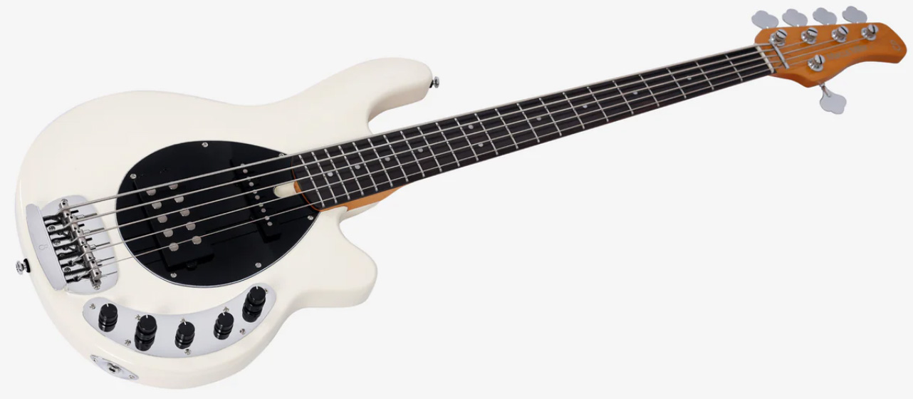 Marcus Miller Z7 Alder 5st 5c Active Eb - Antique White - Bajo eléctrico de cuerpo sólido - Variation 2