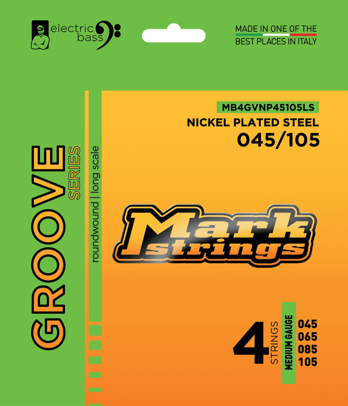Markbass Jeu De 4 Cordes Groove Series 045-105 - Cuerdas para bajo eléctrico - Main picture