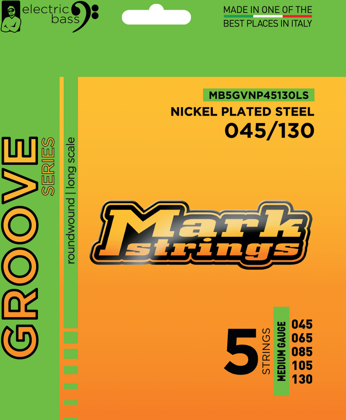 Markbass Jeu De 5 Cordes Grooves Series 045-130 - Cuerdas para bajo eléctrico - Main picture