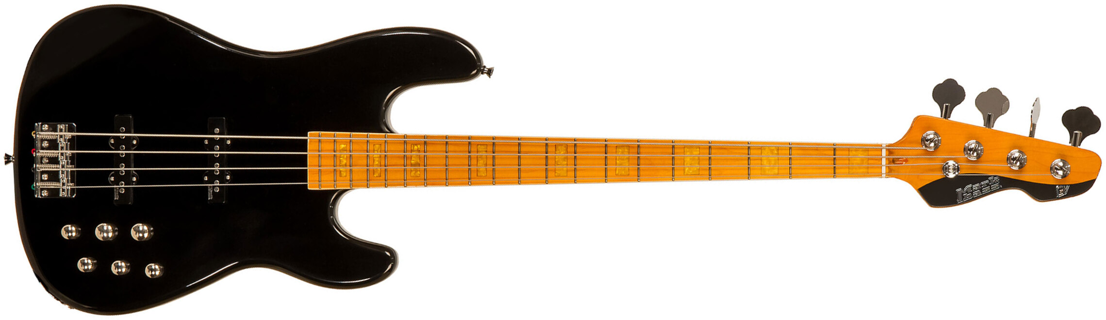 Markbass Mb Gv 4 Gloxy Val Cr Mp Active Mn - Black - Bajo eléctrico de cuerpo sólido - Main picture