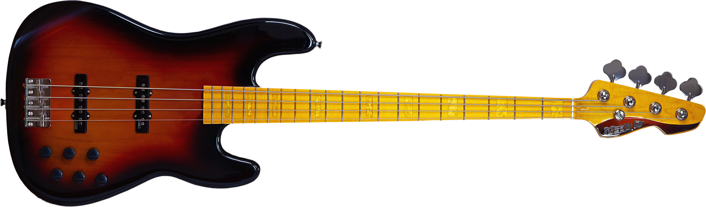 Markbass Mb Gv 4 Gloxy Val Cr Mp Active Mn - 3-tone Sunburst - Bajo eléctrico de cuerpo sólido - Main picture