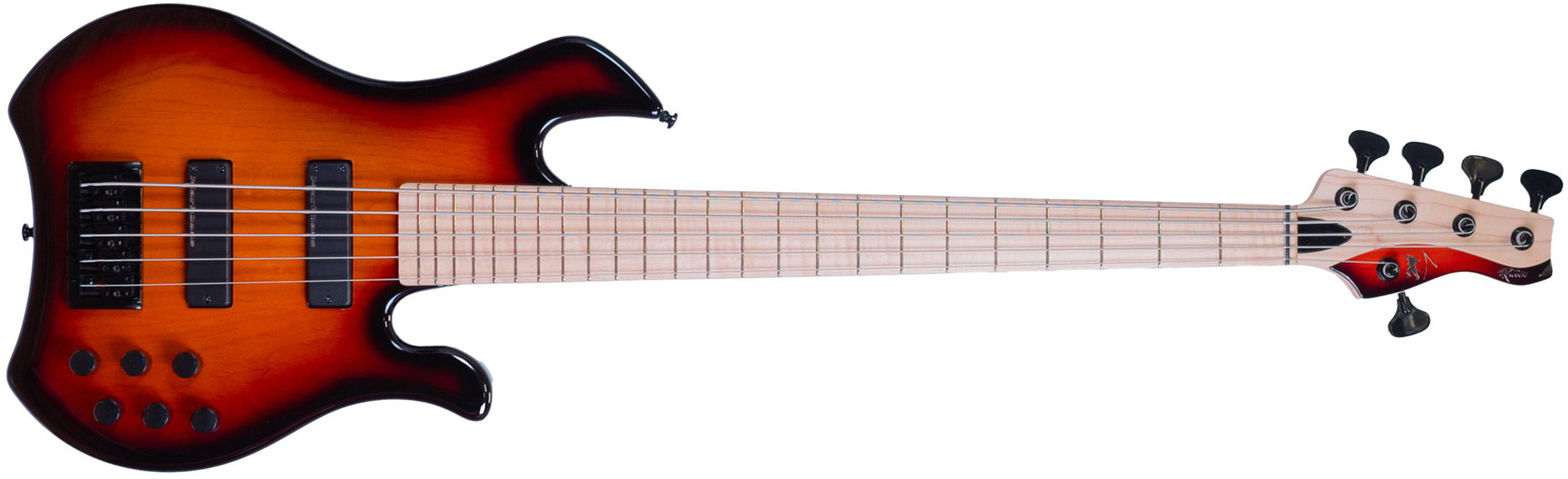 Markbass Mb Kimandu Bk Mp 5c Gloxy Active Mn - Tobacco Sunburst - Bajo eléctrico de cuerpo sólido - Main picture