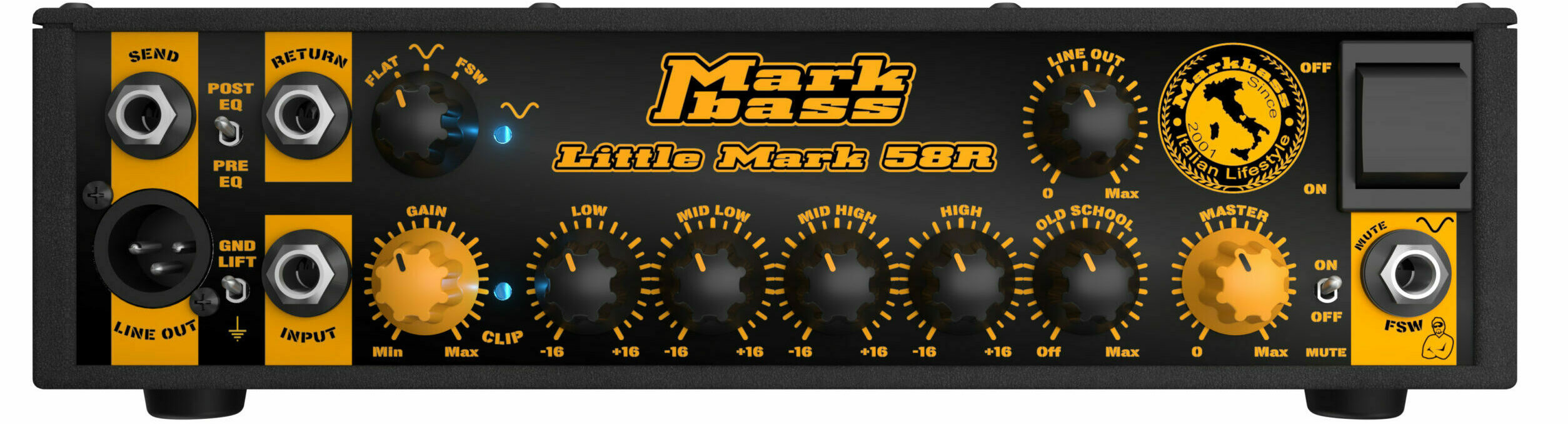 Markbass Little Mark 58r Head 500w - Cabezal para bajo - Variation 1
