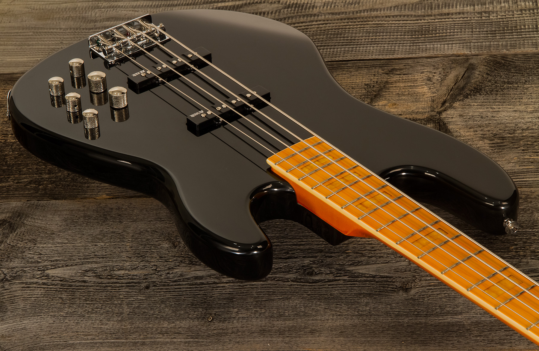 Markbass Mb Gv 4 Gloxy Val Cr Mp Active Mn - Black - Bajo eléctrico de cuerpo sólido - Variation 3