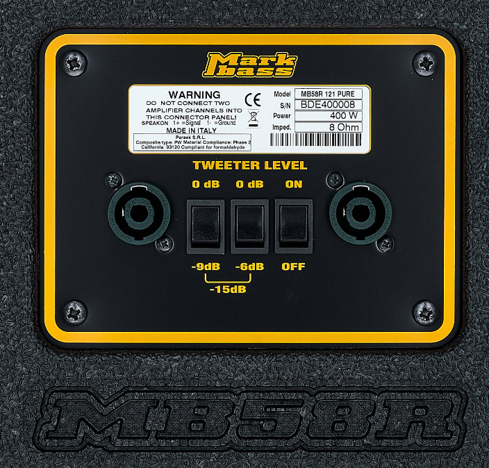 Markbass Mb58r 121 Pure Bass Cab 1x12 400w 8-ohms - Pantalla para bajo - Variation 3