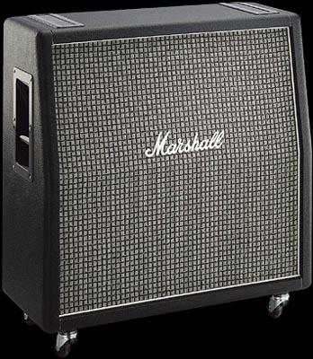 Marshall 1960ax Angled 4x12 100w 16-ohms Pan Coupe Greenback G12m - Cabina amplificador para guitarra eléctrica - Variation 1