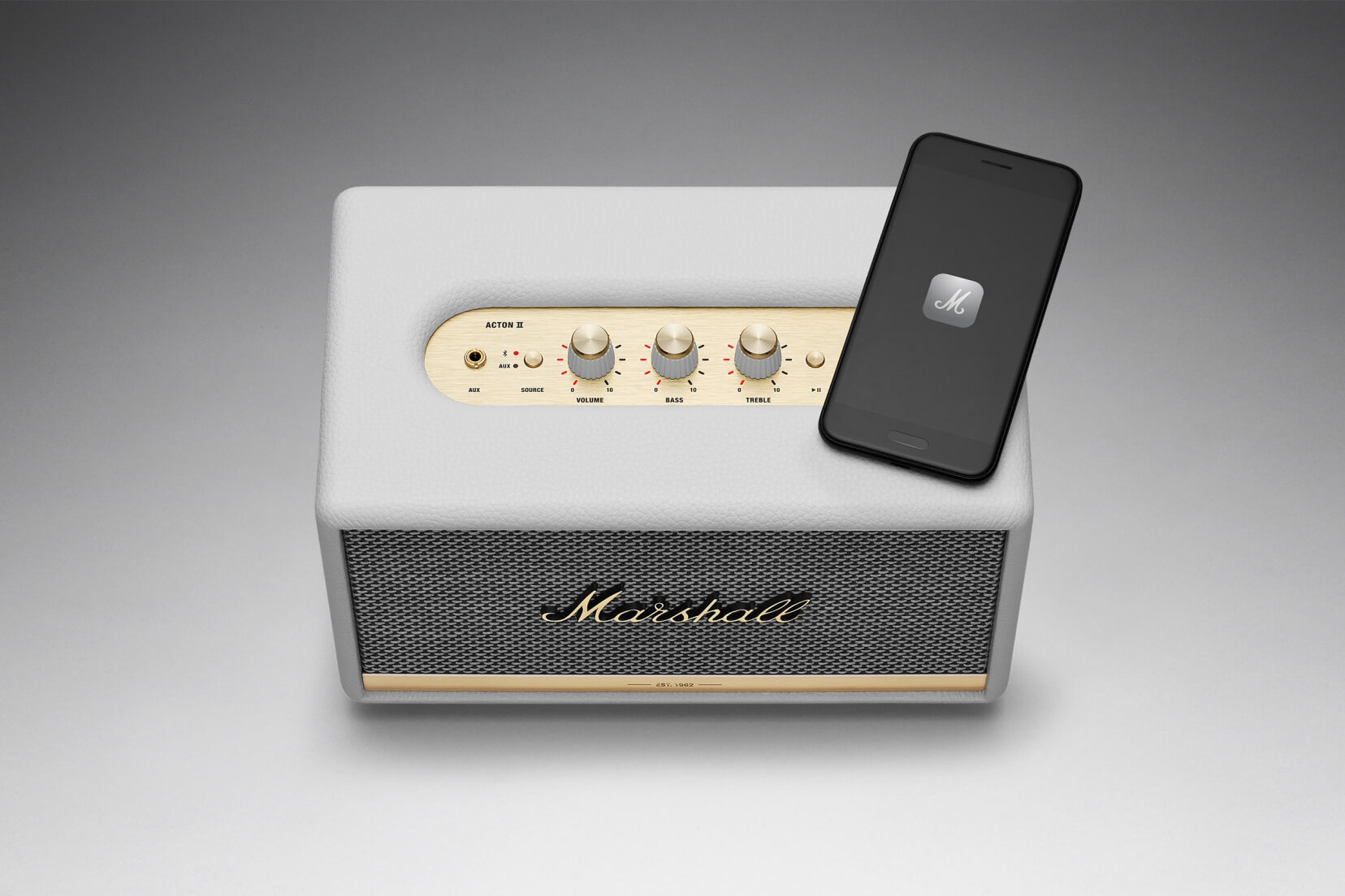 Marshall Acton Ii Bluetooth - Blanc - Dock ios & mp3 - Variation 1