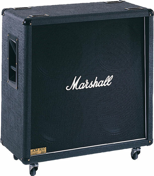 Marshall 1960b 4x12 300w Pan Droit Black - Cabina amplificador para guitarra eléctrica - Main picture