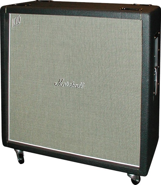 Marshall 1960bhw 4x12 Pan Droit Black - Cabina amplificador para guitarra eléctrica - Main picture