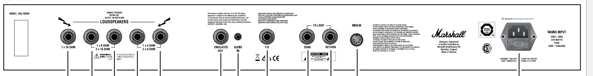 Marshall Dsl100h Head 50/100w - Cabezal para guitarra eléctrica - Variation 2