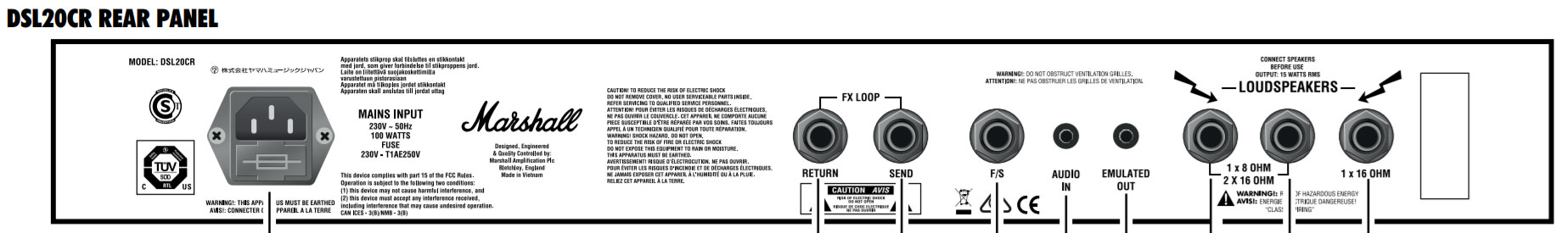 Marshall Dsl20c 10/20w 1x12 - Combo amplificador para guitarra eléctrica - Variation 2