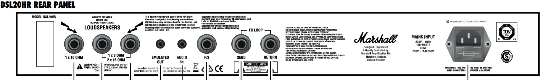 Marshall Dsl20h Head 10/20w - Cabezal para guitarra eléctrica - Variation 2