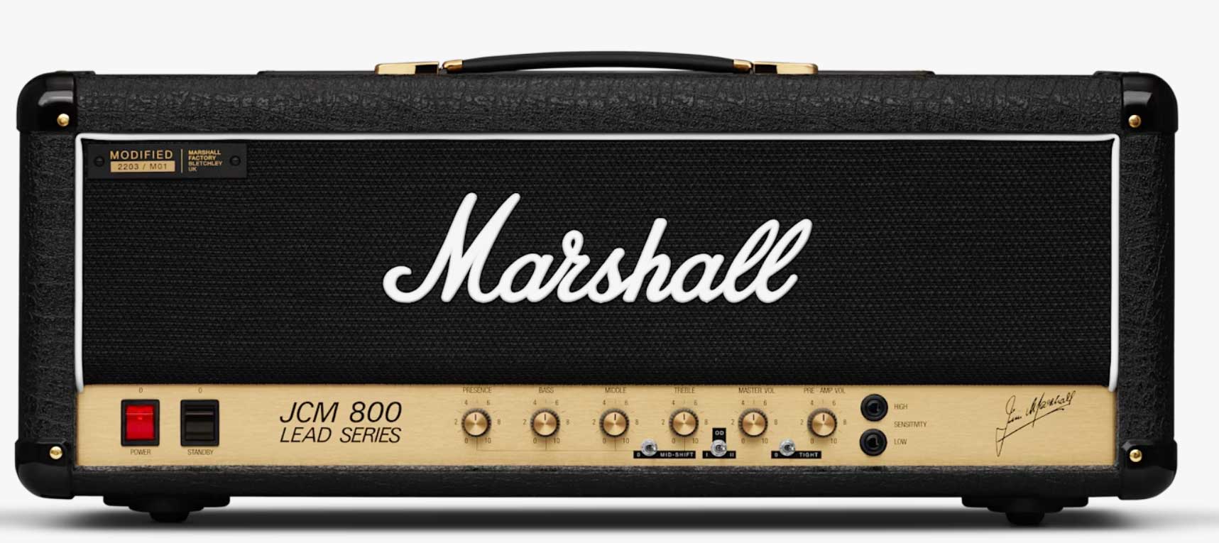 Marshall Jcm800 Modified 2203 100w El34 - Cabezal para guitarra eléctrica - Variation 1