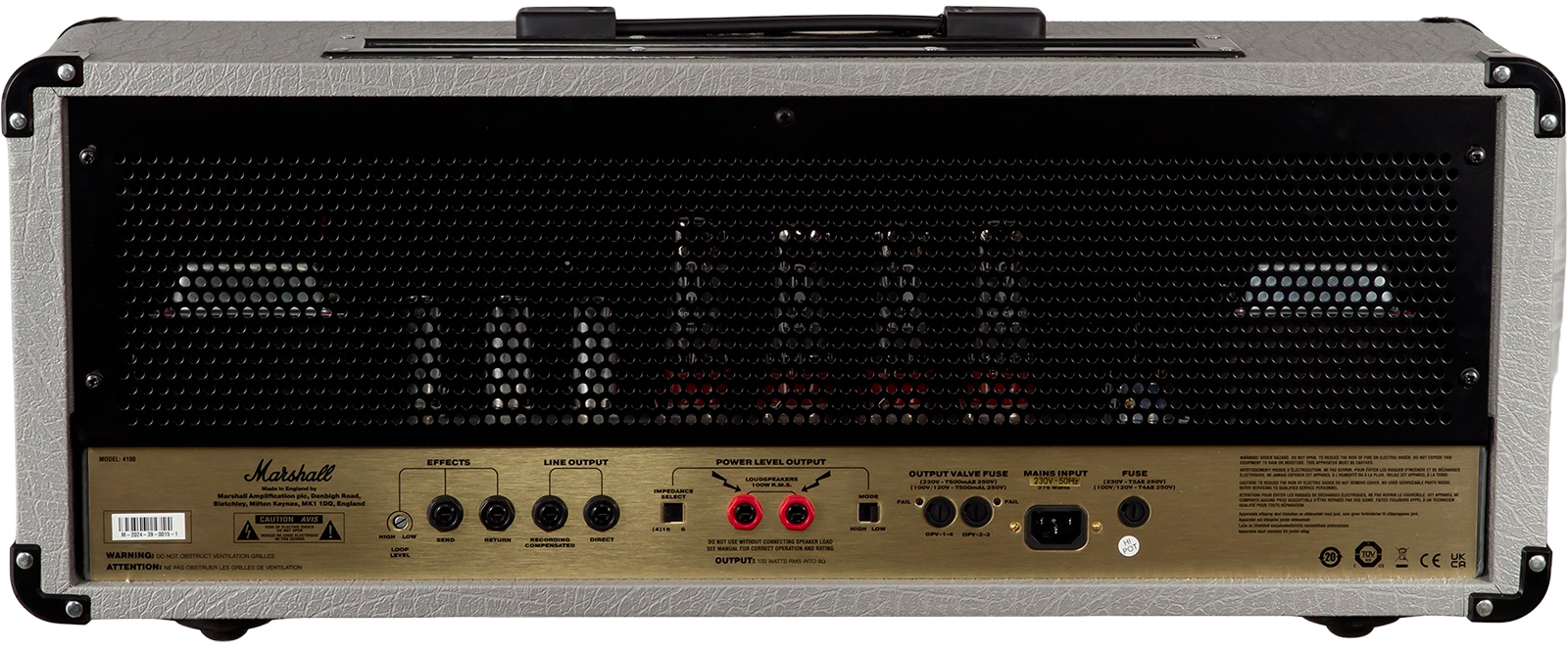 Marshall Jcm900 4100 Vintage Reissue Head 100w El34 Silver - Cabezal para guitarra eléctrica - Variation 1