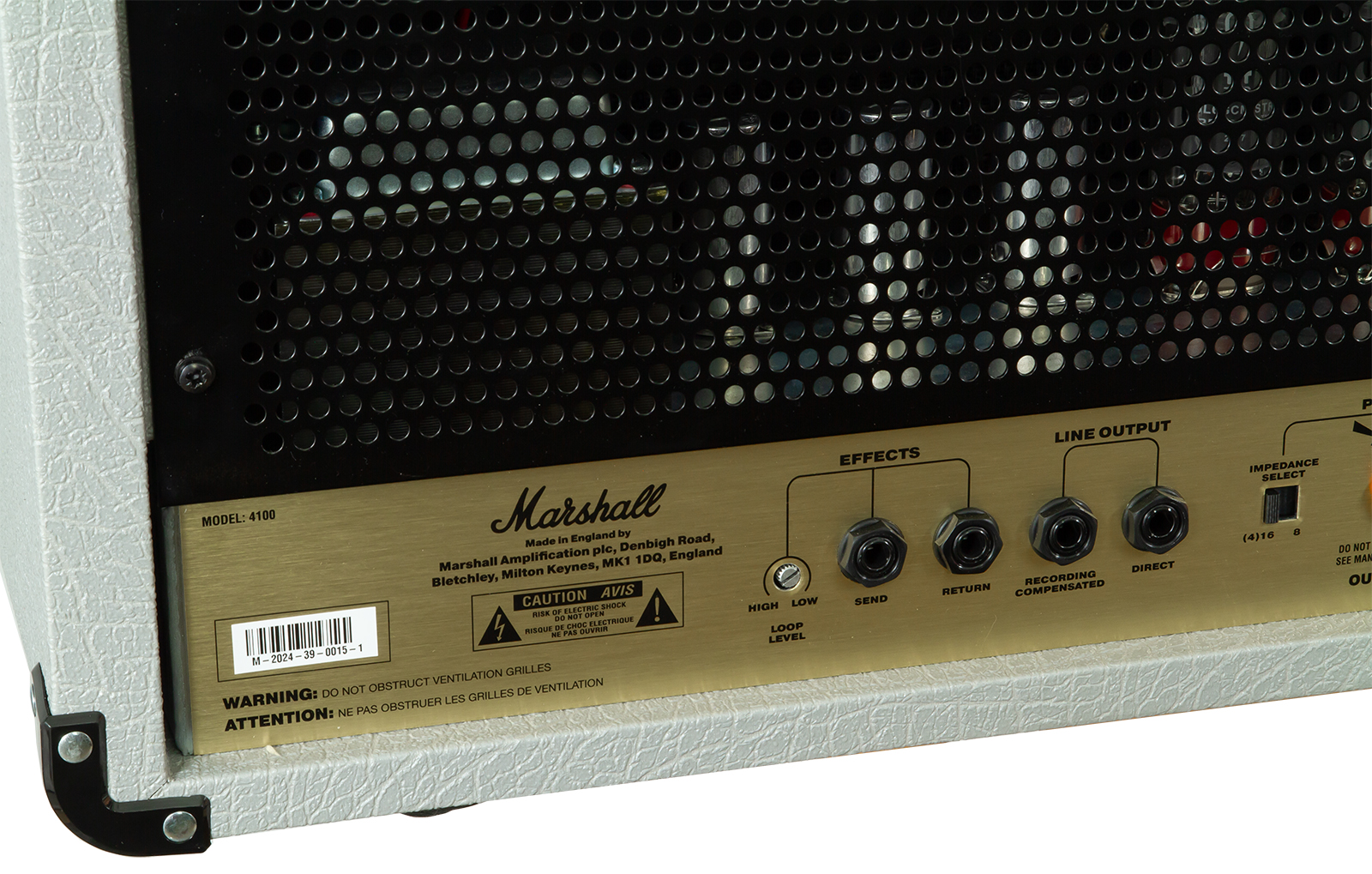 Marshall Jcm900 4100 Vintage Reissue Head 100w El34 Silver - Cabezal para guitarra eléctrica - Variation 6